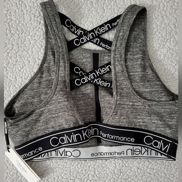 Calvin Klein Performance Gray Sports Bra - Picture 2 of 2
